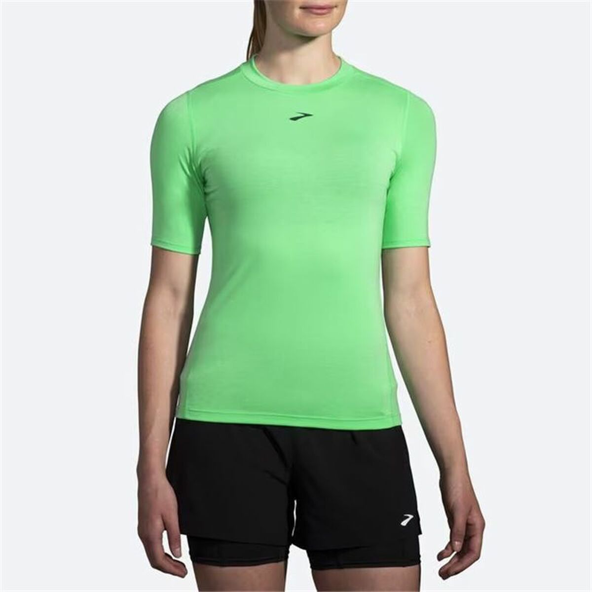 Camisola de Manga Curta Mulher Brooks High Point Verde