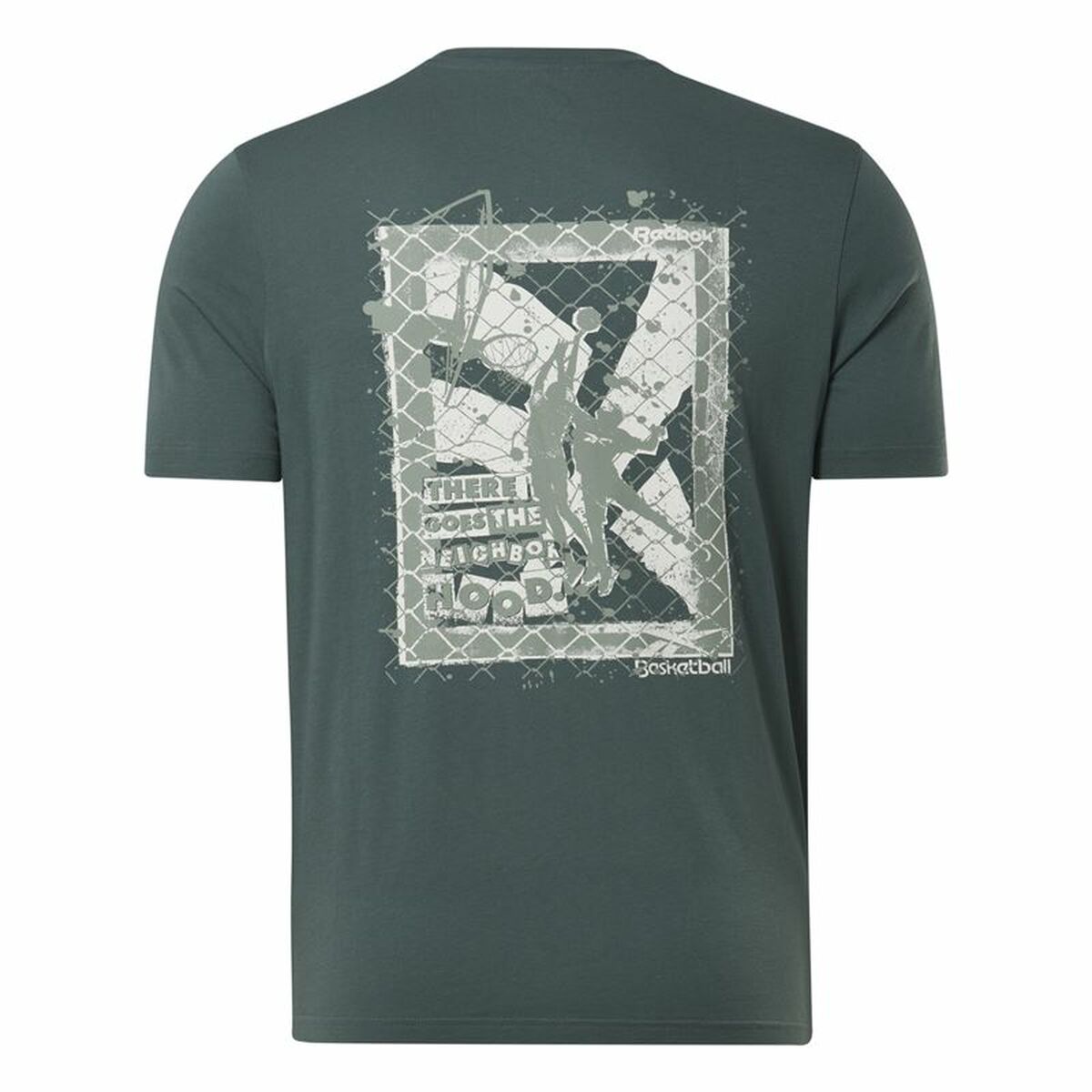 Camisola de Manga Curta Homem Reebok Graphic Series Verde