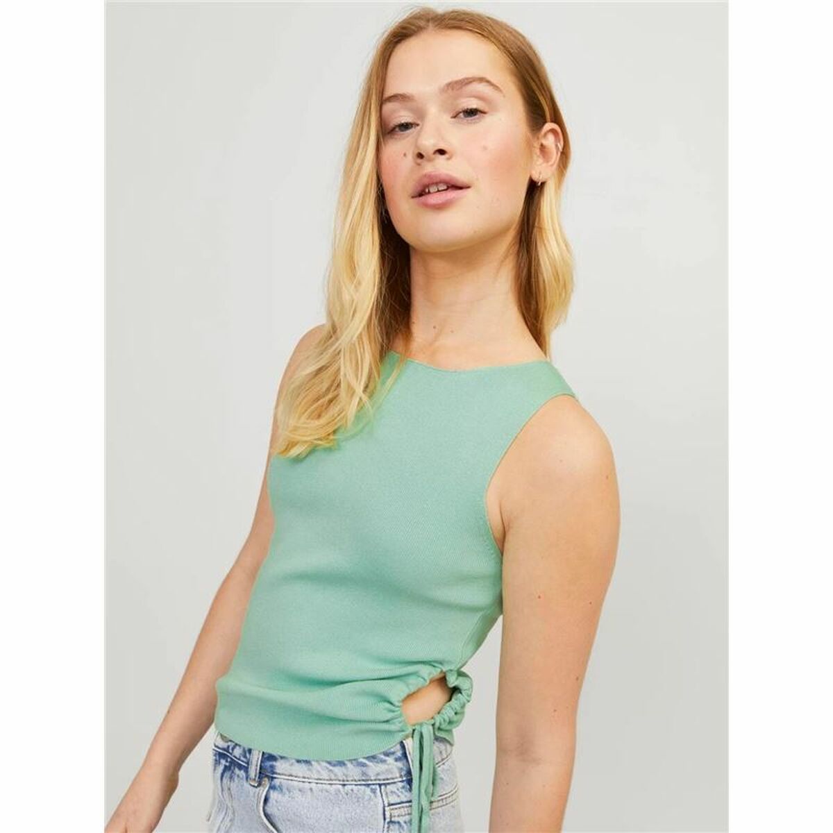 T-Shirt de Alças Mulher Jack & Jones Jxdahlia Top Knit Verde