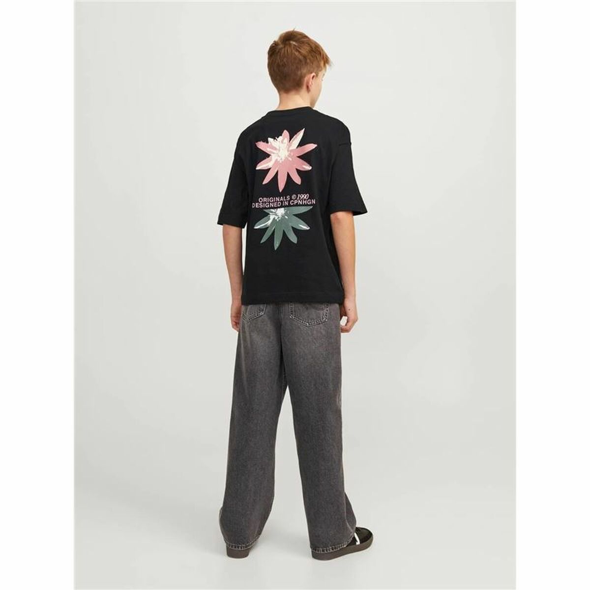 T-shirt Jack & Jones tampa Back Preto