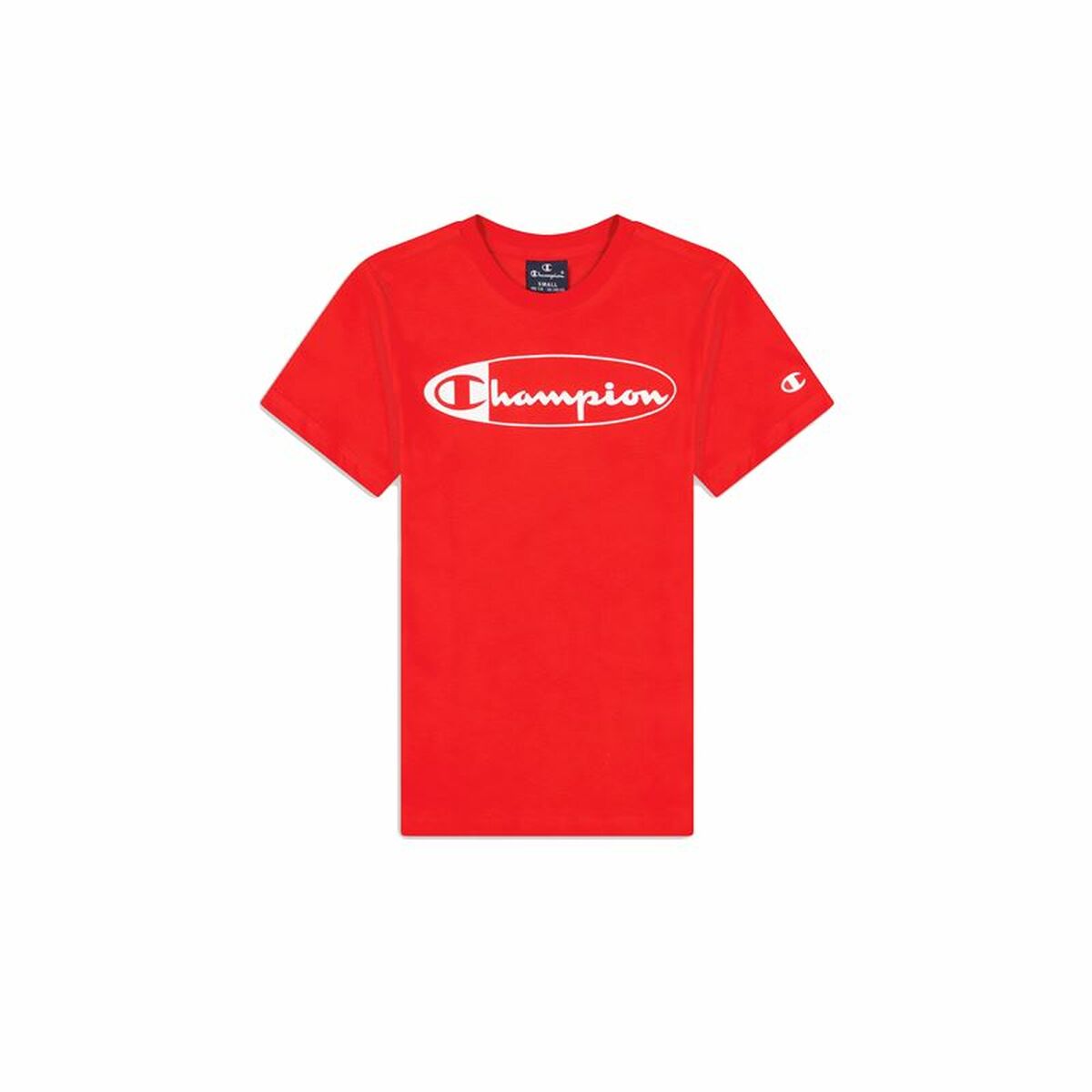 Children’s Short Sleeve T-Shirt Champion Crewneck Red
