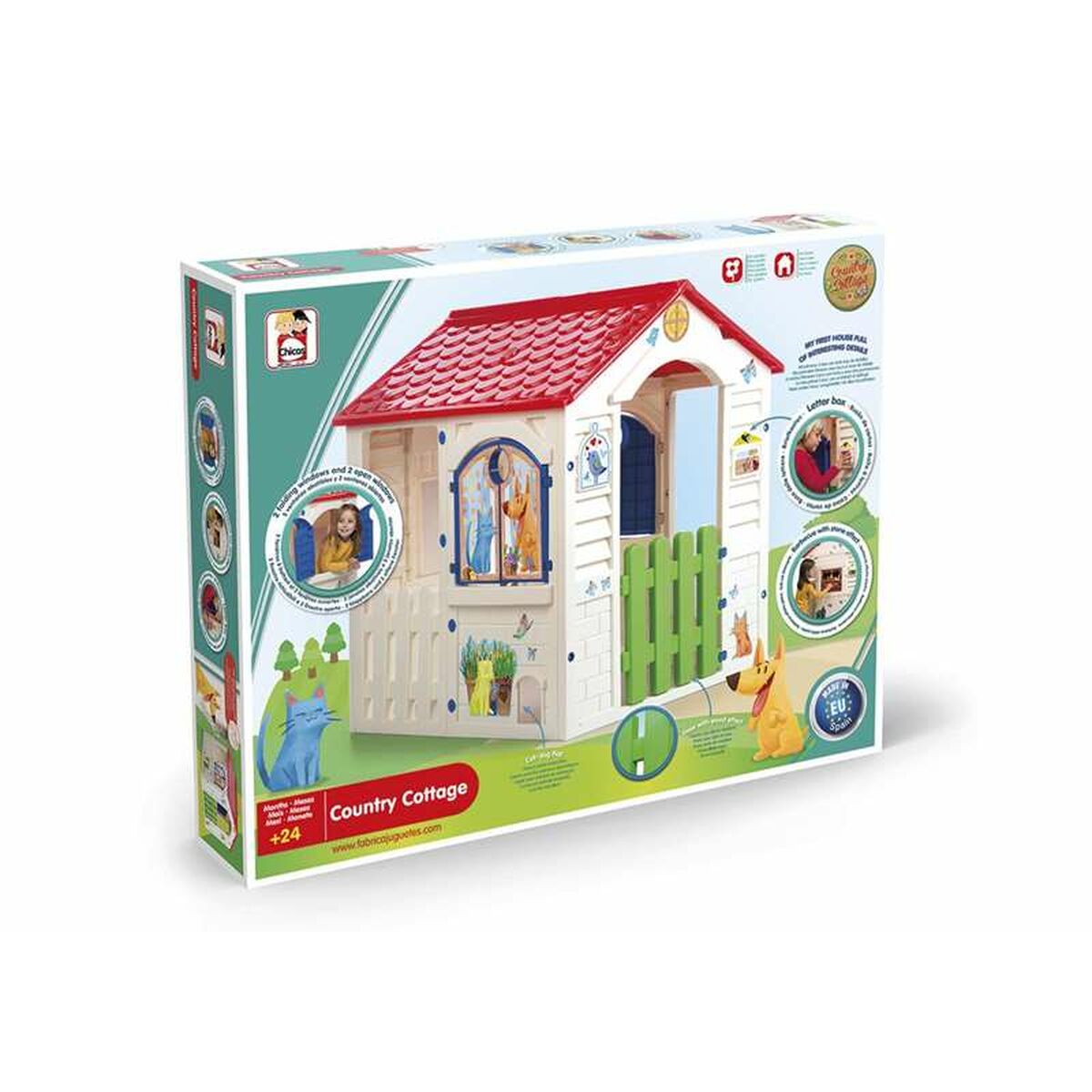 Casa Infantil de Brincar Chicos Country Cottage 84 x 103 x 104 cm