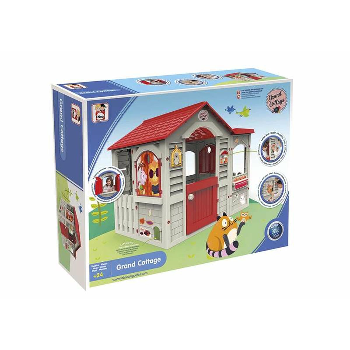 Casa Infantil de Brincar Chicos Grand Cottage XL 122 x 103 x 104 cm