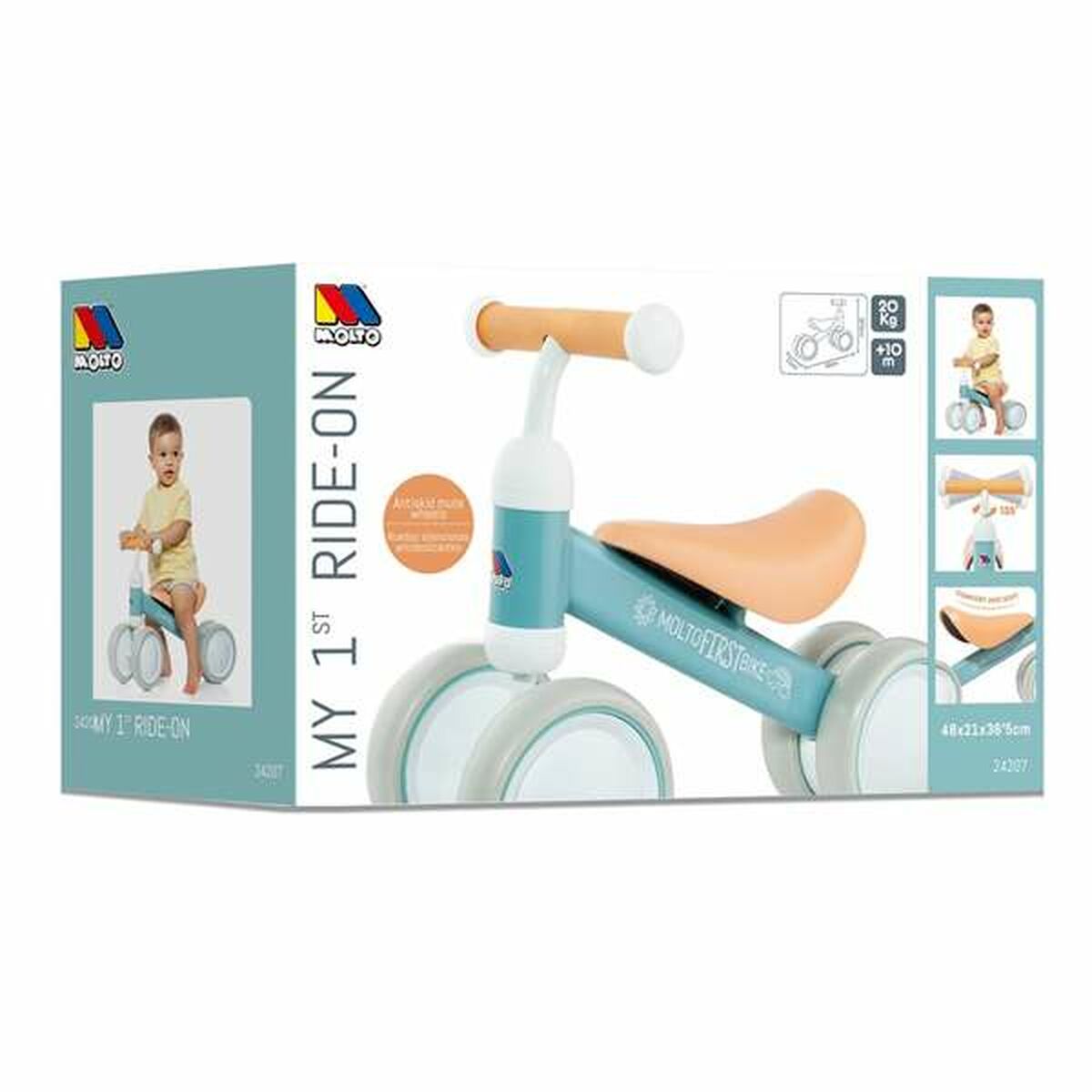 Andarilho Moltó Azul 38,5 x 25 x 5 cm Bebés