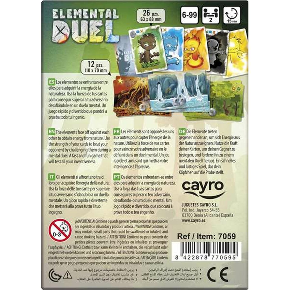 Jogo de Mesa Cayro Elemental Duel