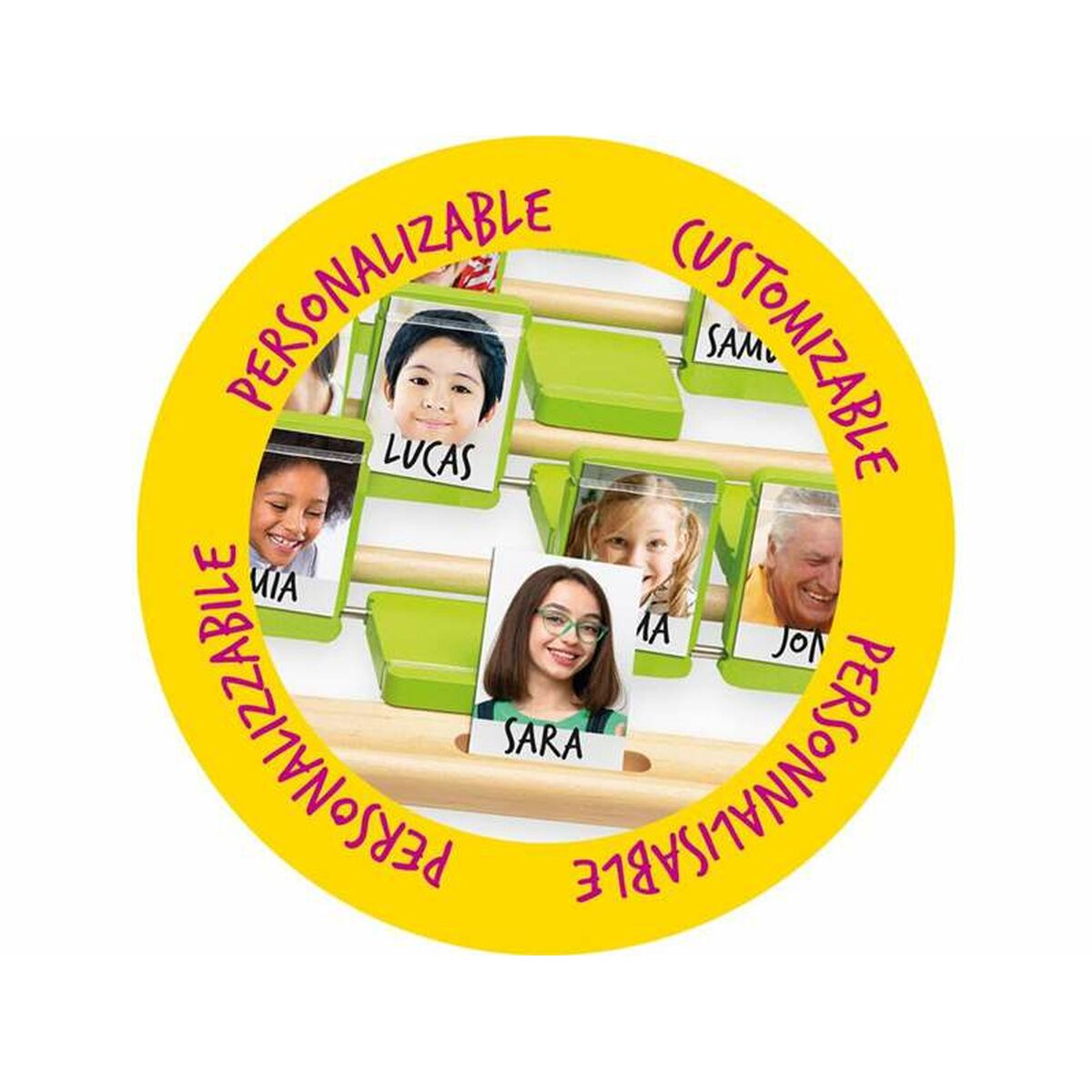 Jogo de madeira Cayro Quien es quien 25 x 18 x 33 cm