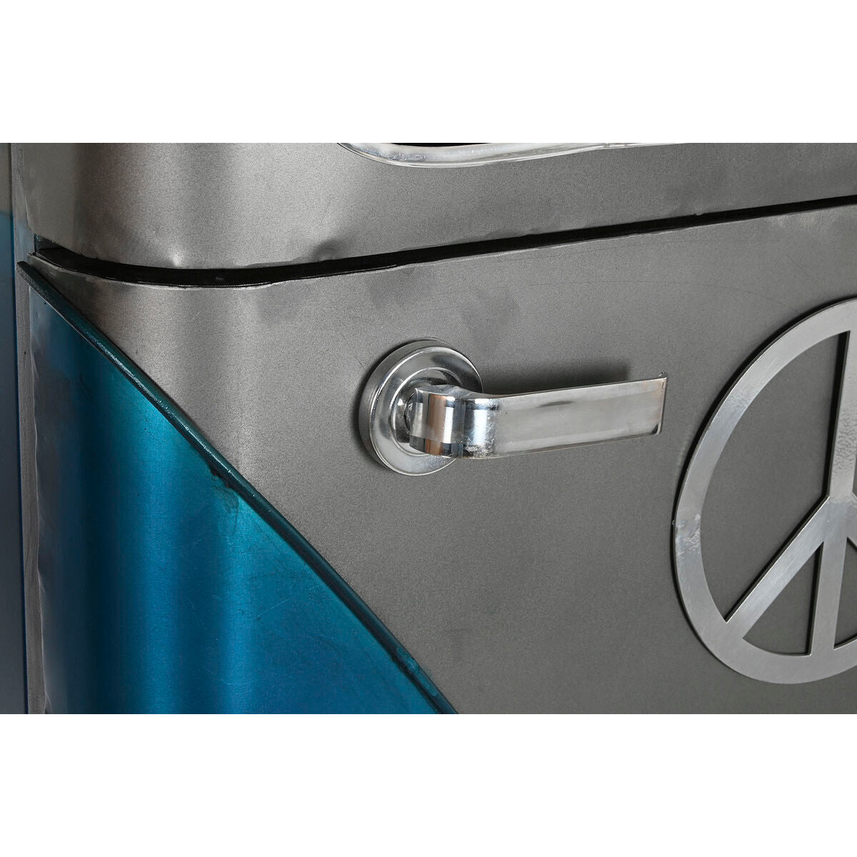 Botellero Home ESPRIT Azul Gris Metal 71 x 43 x 152 cm