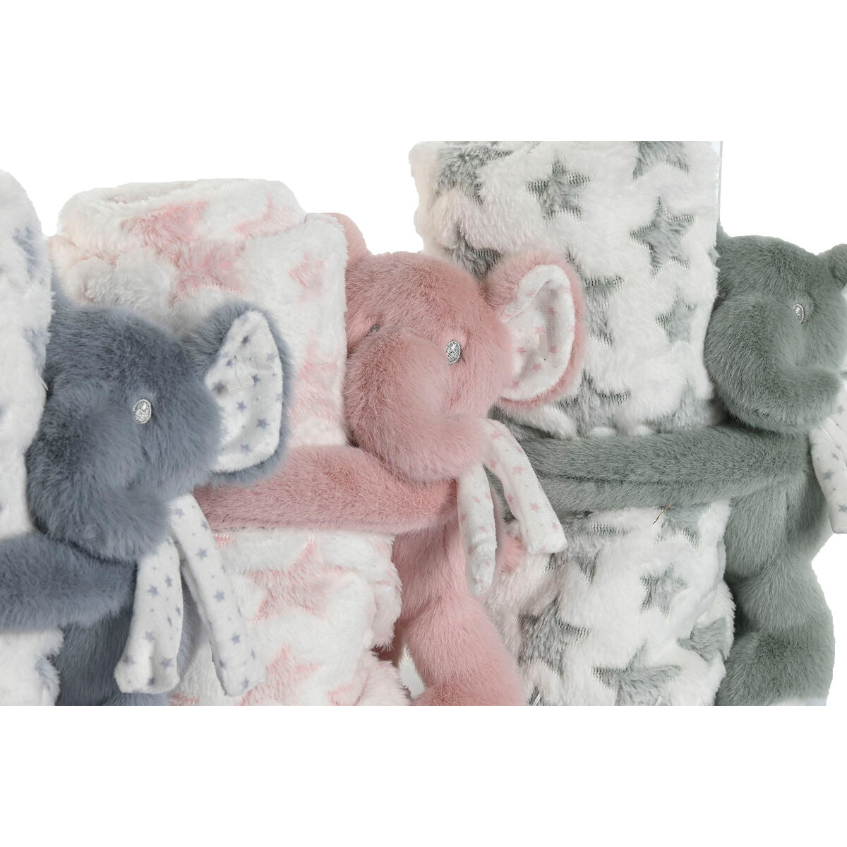 Gift Set for Babies Home ESPRIT Blue Green Pink Polyester (3 Units)