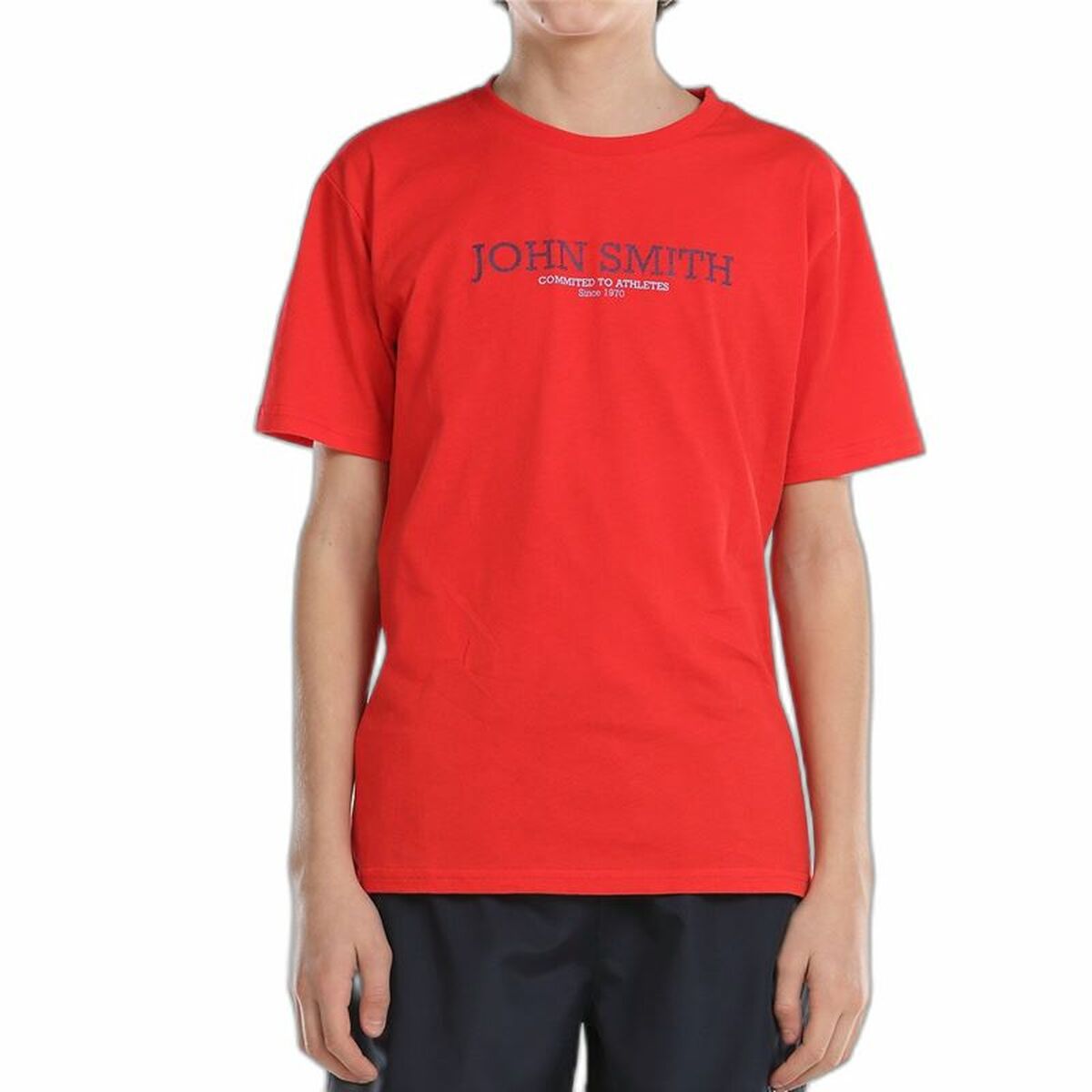 Camiseta de Manga Corta Niño John Smith Efebo Rojo
