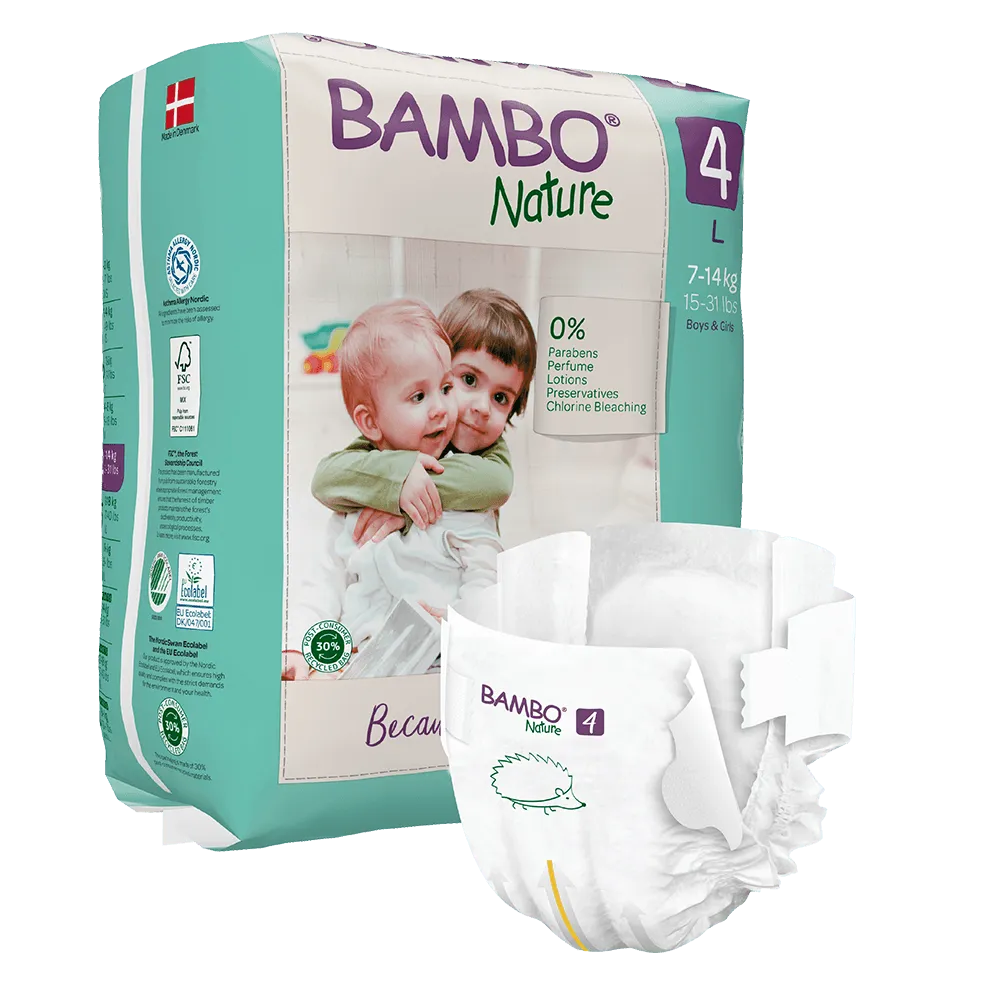 Fraldas Bambo Nature Tamanho 4