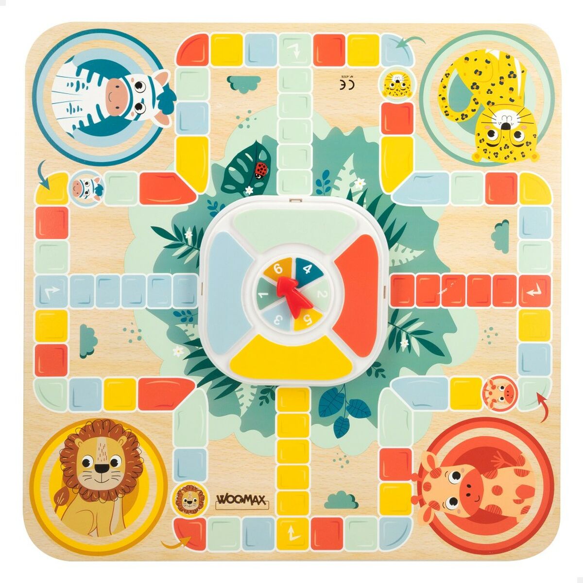 Tabuleiro de Jogo dos Cavalinhos e da Glória Woomax Zookabee 30 x 3 x 30 cm Infantil animais (6 Unidades)
