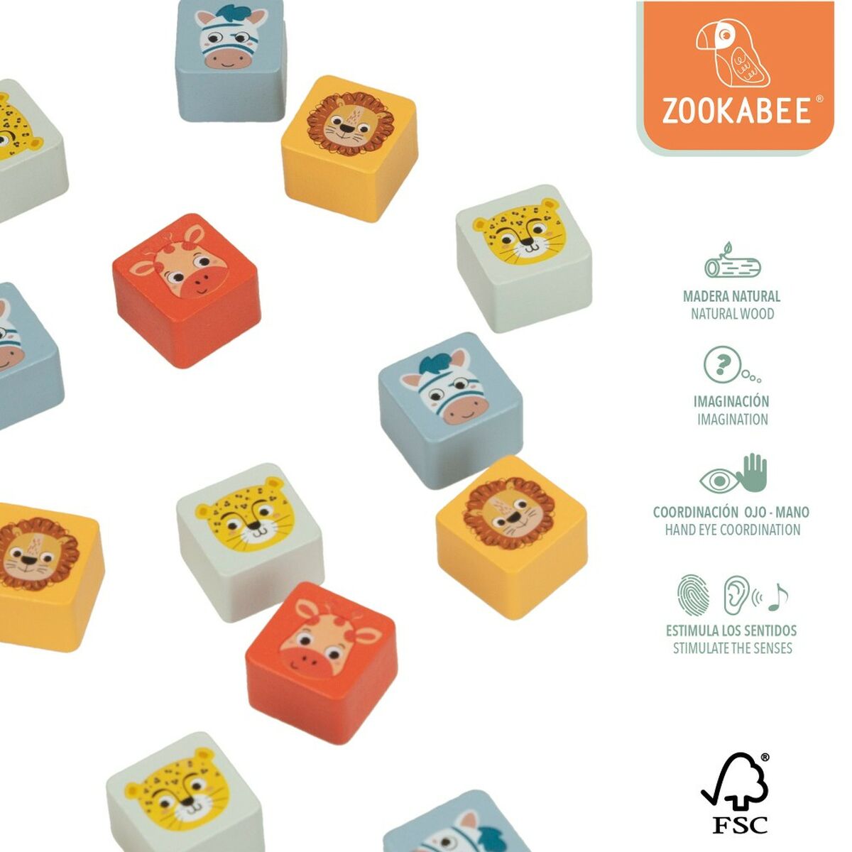 Tabuleiro de Jogo dos Cavalinhos e da Glória Woomax Zookabee 30 x 3 x 30 cm Infantil animais (6 Unidades)