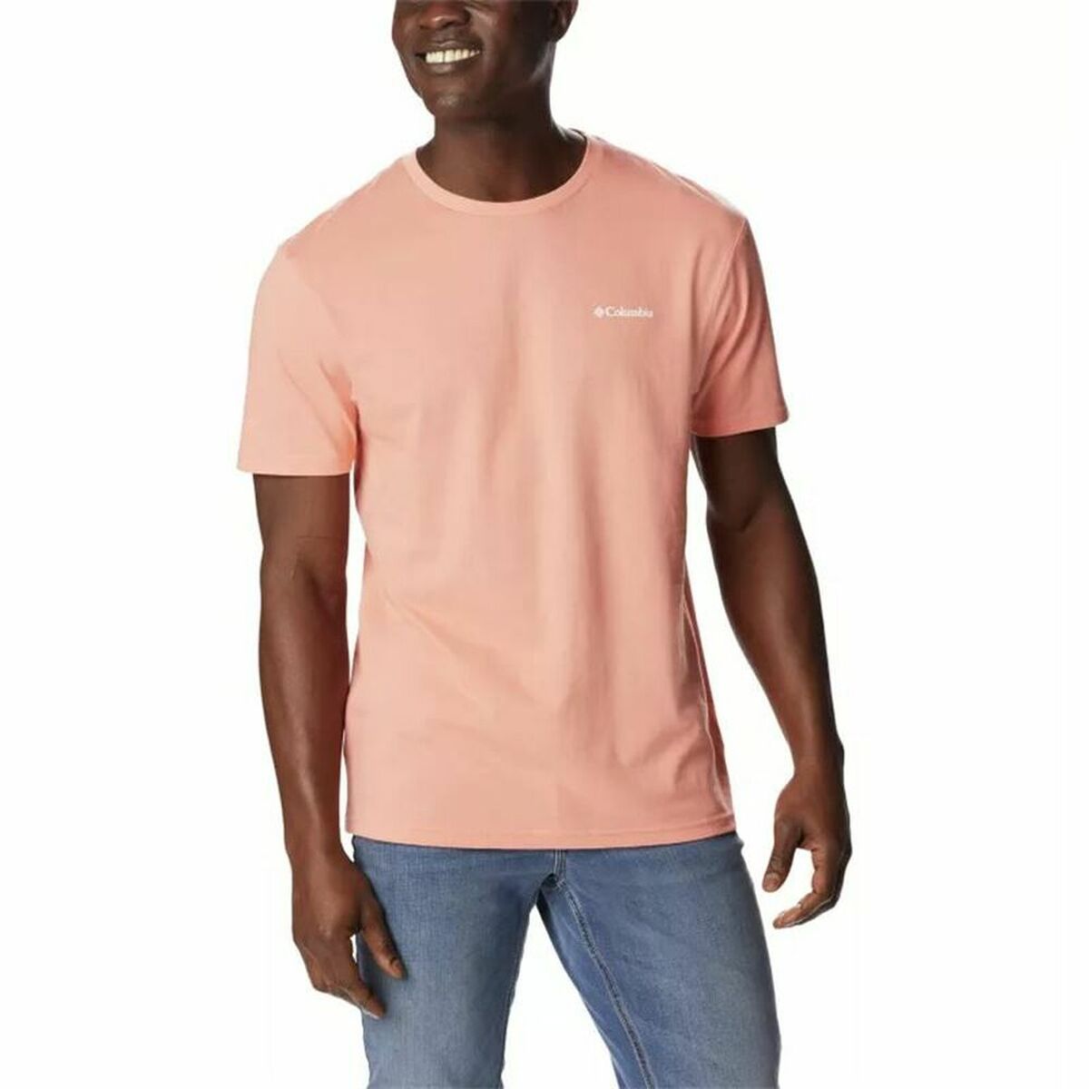 Camisola de Manga Curta Homem Columbia North Cascades Salmão - EcoNest