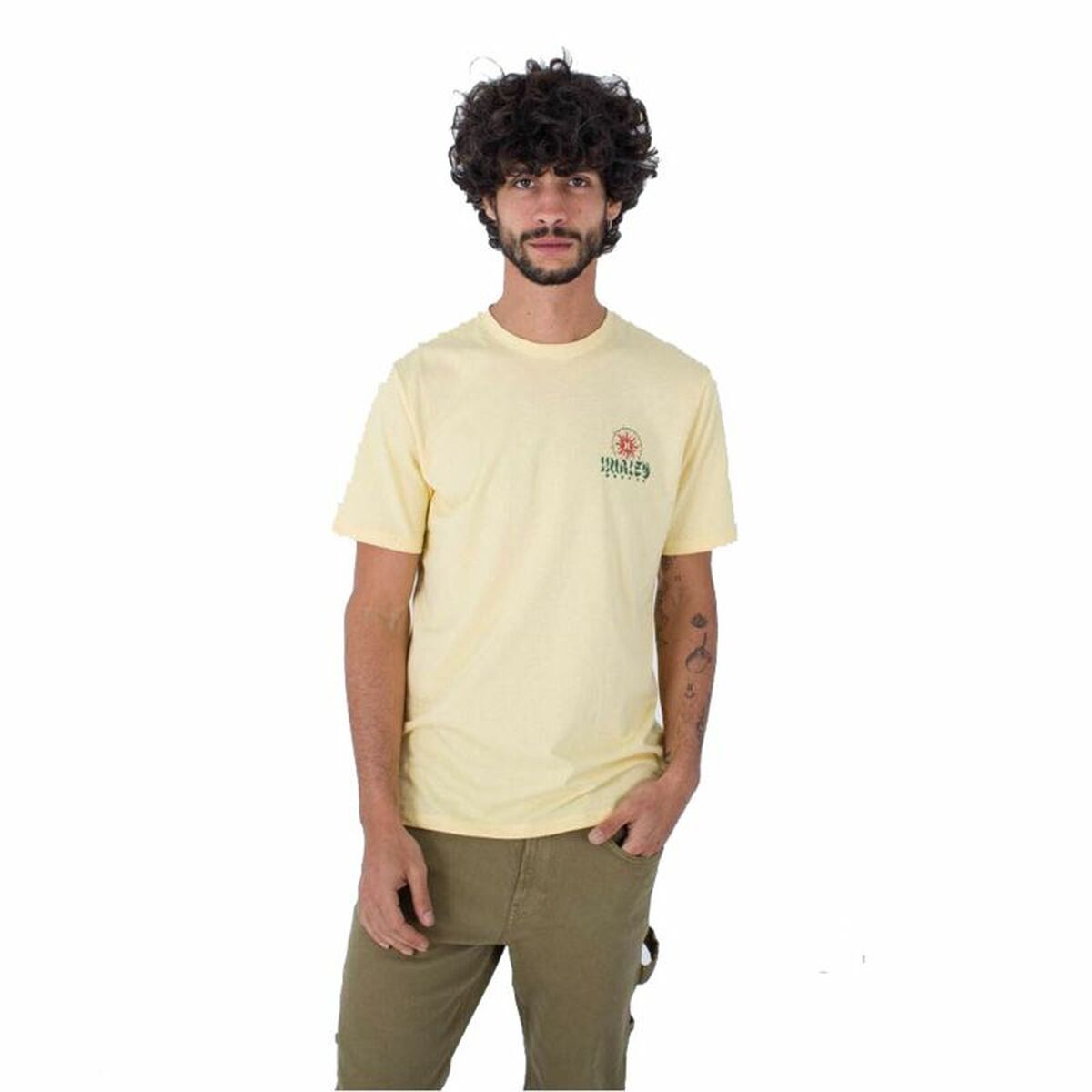 T-shirt Hurley Evd Exp Sun Is Shinning Amarelo Homem - EcoNest