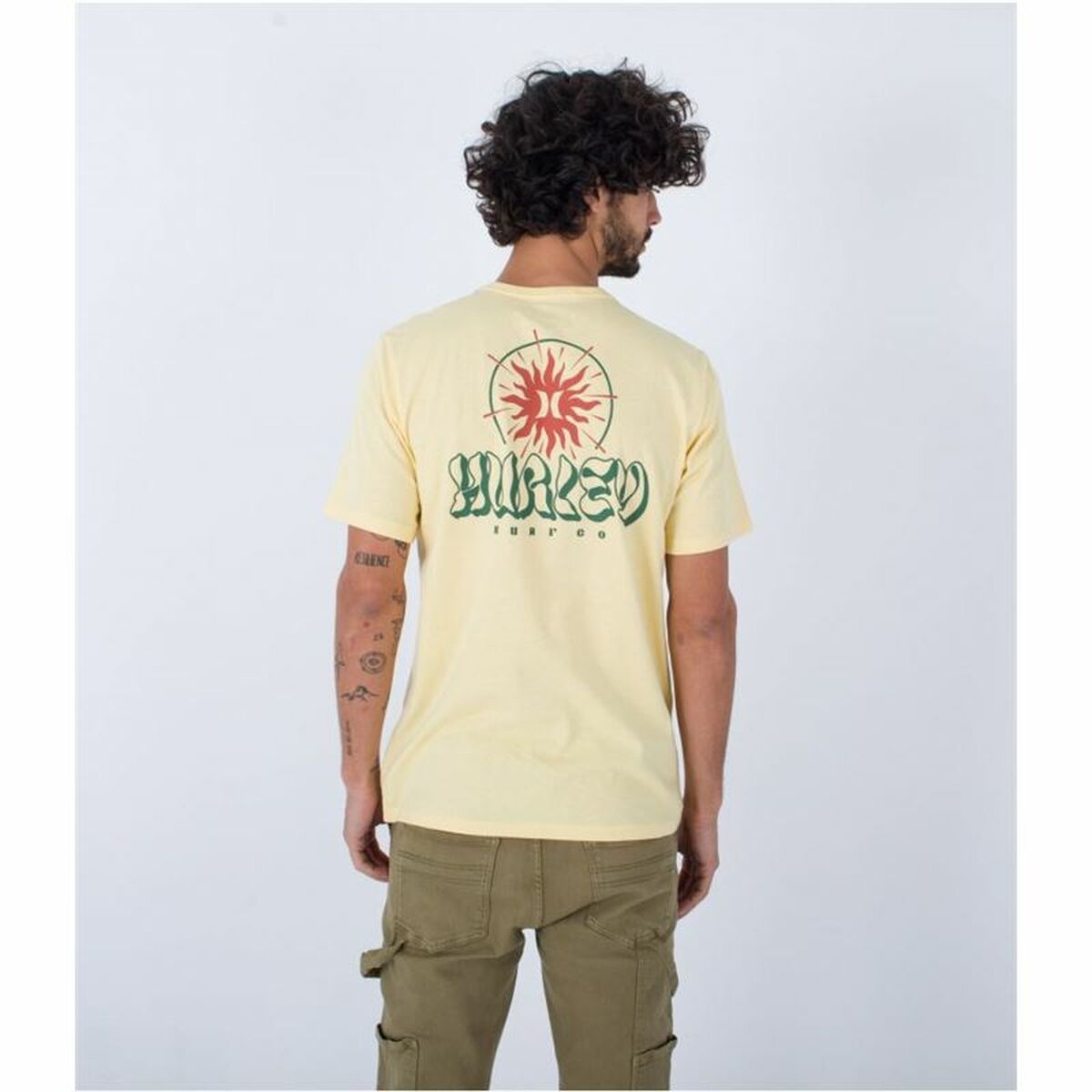 T-shirt Hurley Evd Exp Sun Is Shinning Amarelo Homem - EcoNest