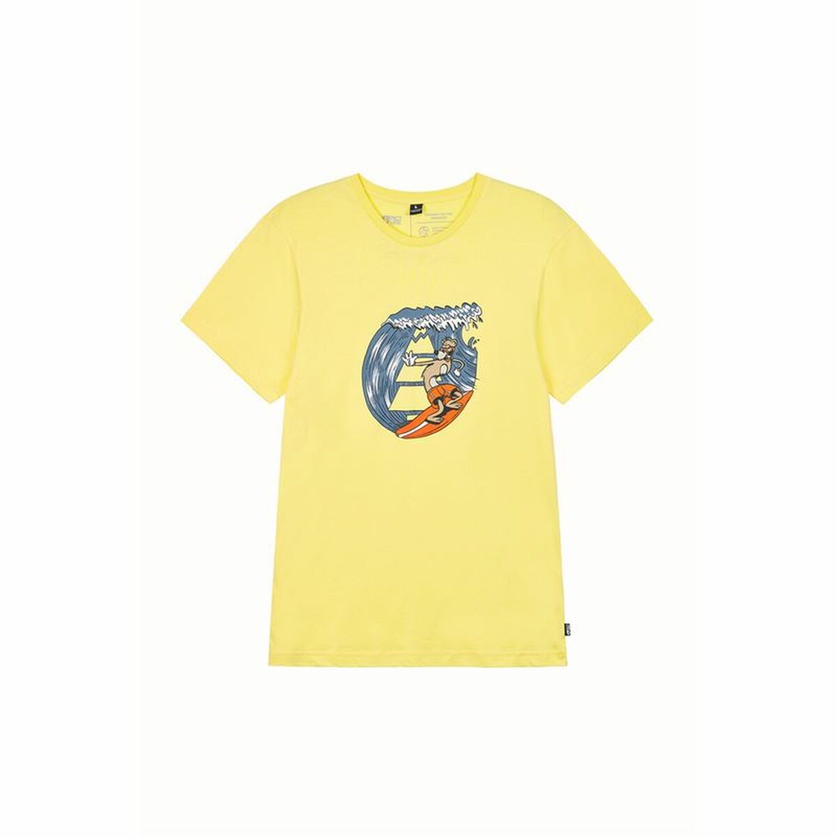 T-shirt Picture Basement Weasurf Amarelo Homem - EcoNest