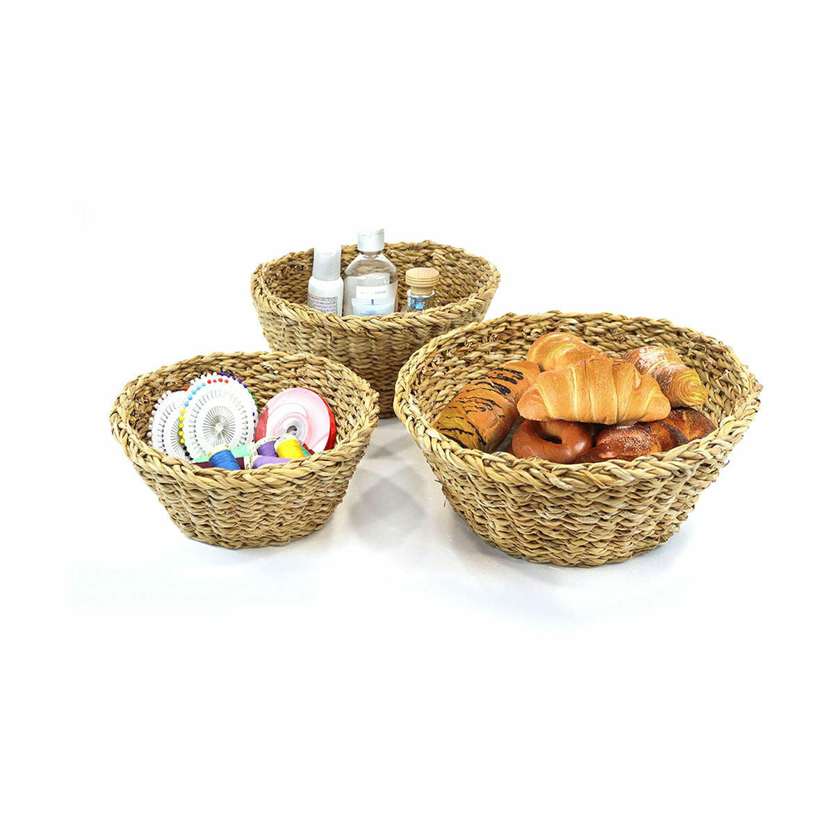 Cesta Multiusos Privilege Castanho 30 x 30 x 13 cm vime (8 Unidades) - EcoNest