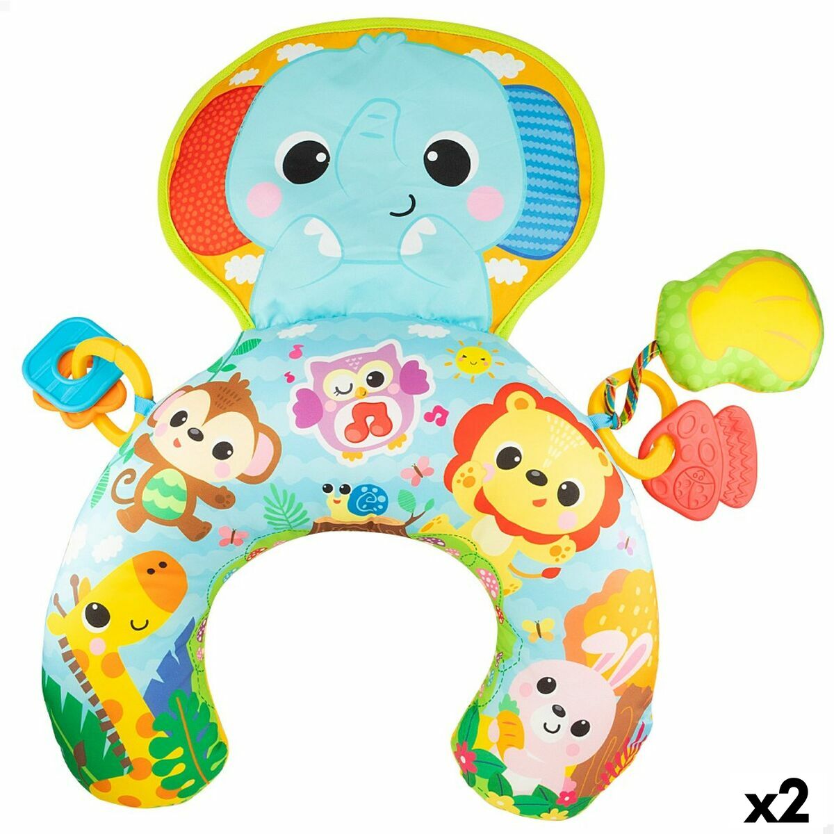 Brinquedo musical Winfun 32 x 8,5 x 42 cm (2 Unidades) Almofada Guizo
