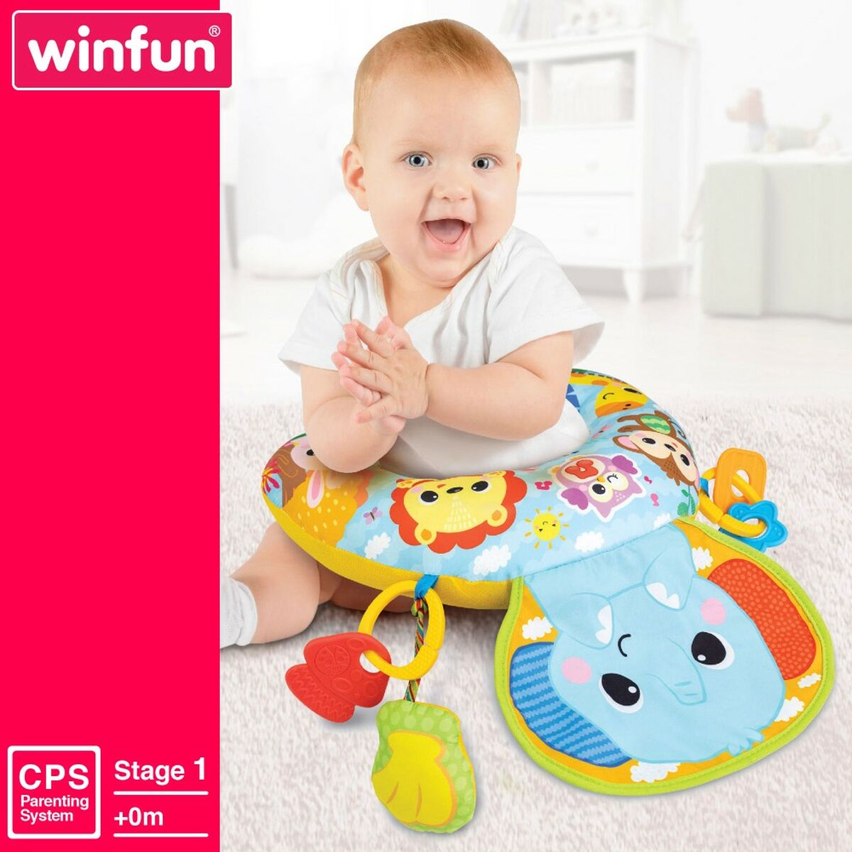 Brinquedo musical Winfun 32 x 8,5 x 42 cm (2 Unidades) Almofada Guizo