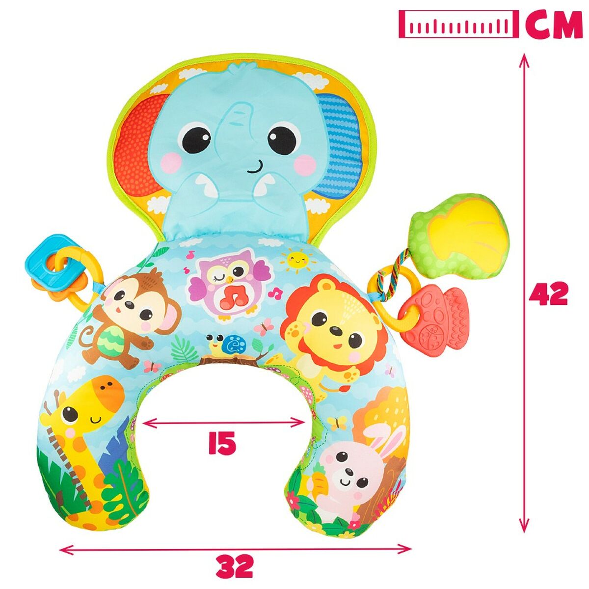 Brinquedo musical Winfun 32 x 8,5 x 42 cm (2 Unidades) Almofada Guizo