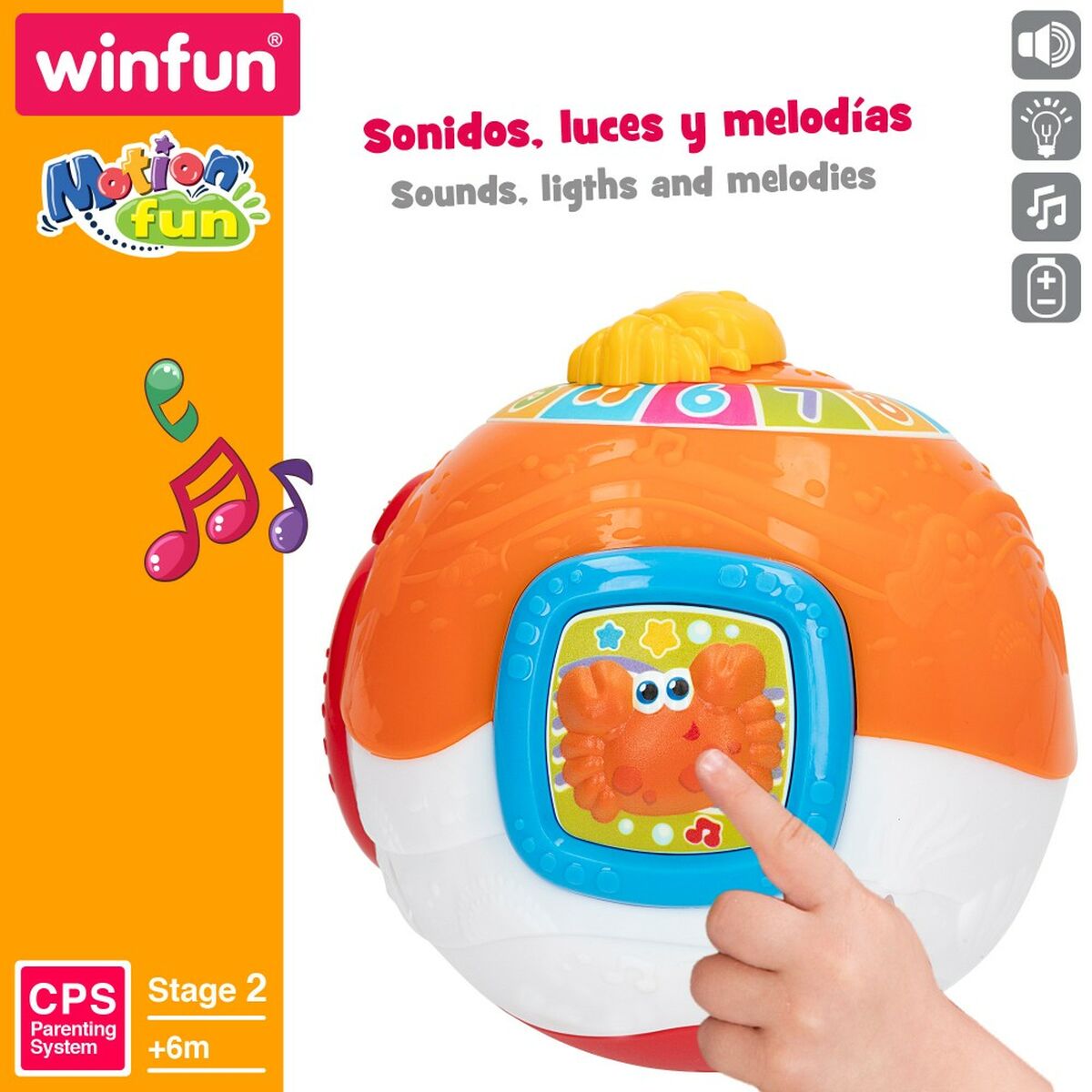 Brinquedo musical Winfun 15 x 15 cm (4 Unidades) Bol