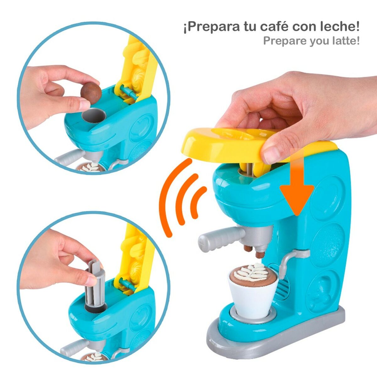 Juego Creativo de Plastilina PlayGo (2 Unidades) Cafetera