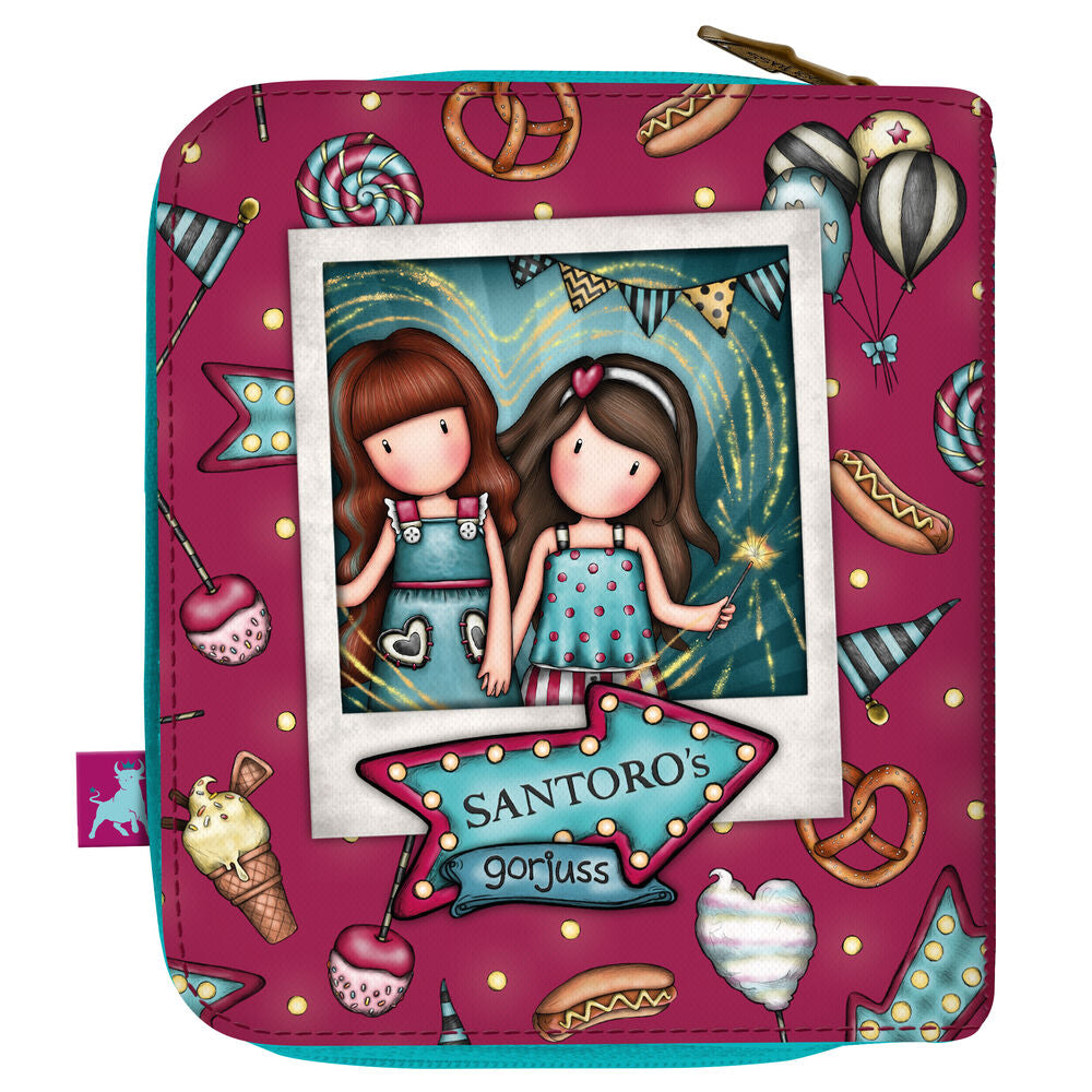 Carteira Gorjuss Fireworks Grená (10 x 12 x 3 cm) - EcoNest