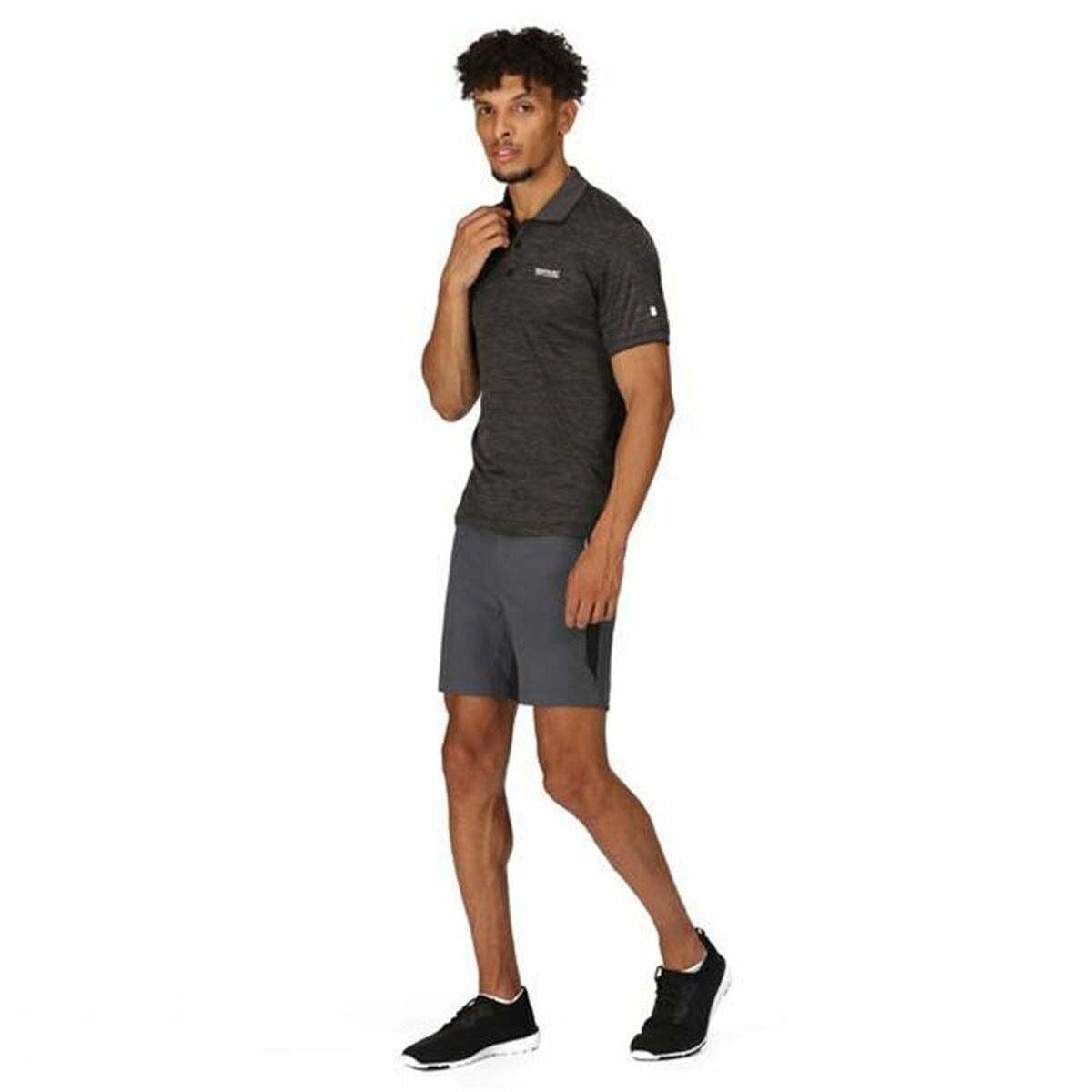 Polo de Manga Curta Homem Regatta Remex II Ash Cinzento escuro - EcoNest