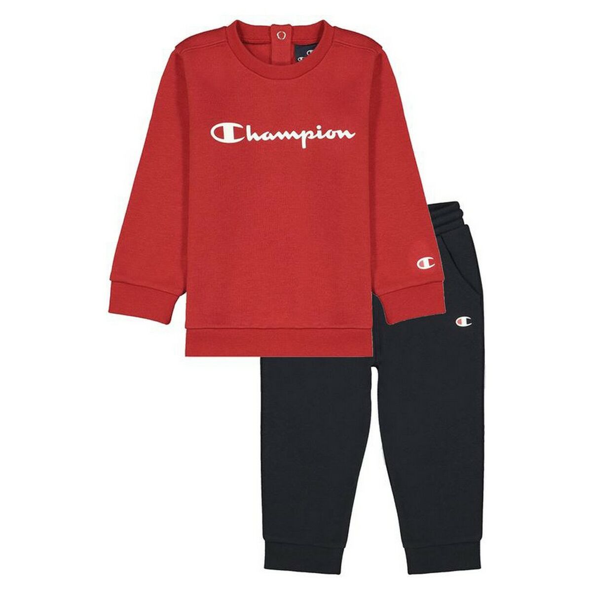 Fato de Treino para Bebé Champion Crewneck Baby Vermelho - EcoNest