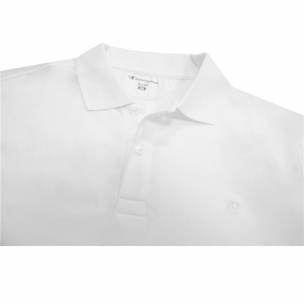 Polo de Manga Curta Homem Champion Sportswear Branco - EcoNest