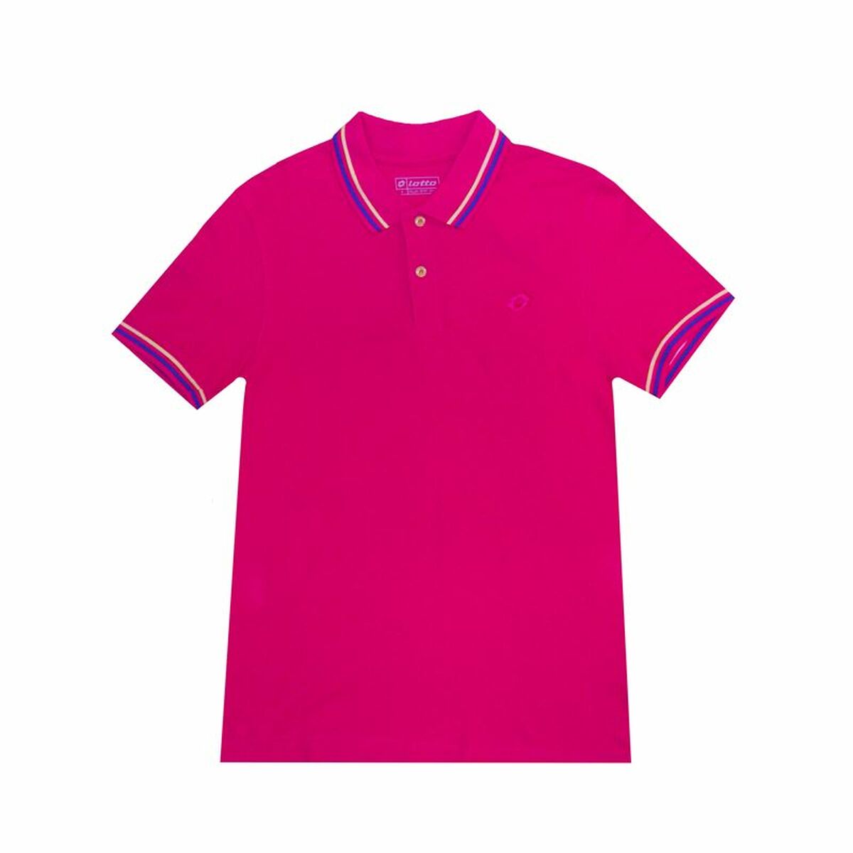Polo de Manga Curta Homem Lotto Reed Fúcsia - EcoNest