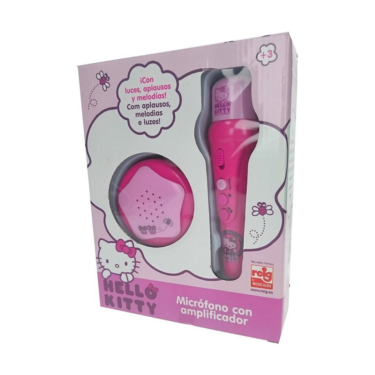 Microfone para Karaoke Hello Kitty Rosa Choque - EcoNest