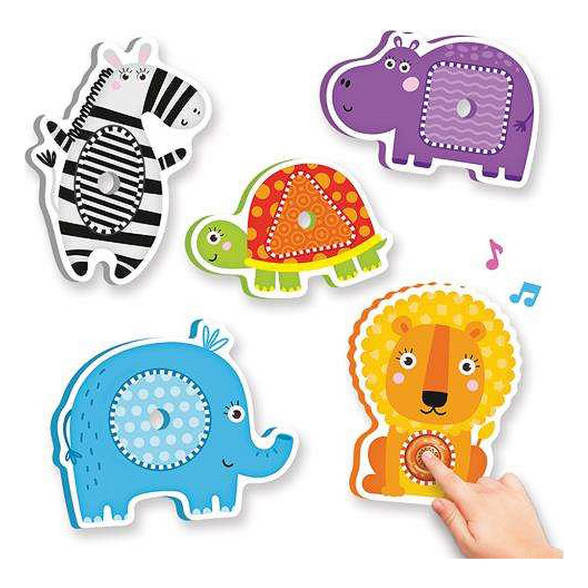 Puzzle Infantil Reig Zoo Shapes animais Musical Quinta - EcoNest