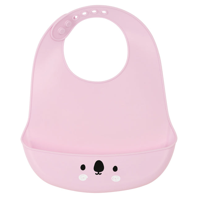 Babete Safta Koala Silicone Cor de Rosa (21 x 2 x 26 cm) - EcoNest