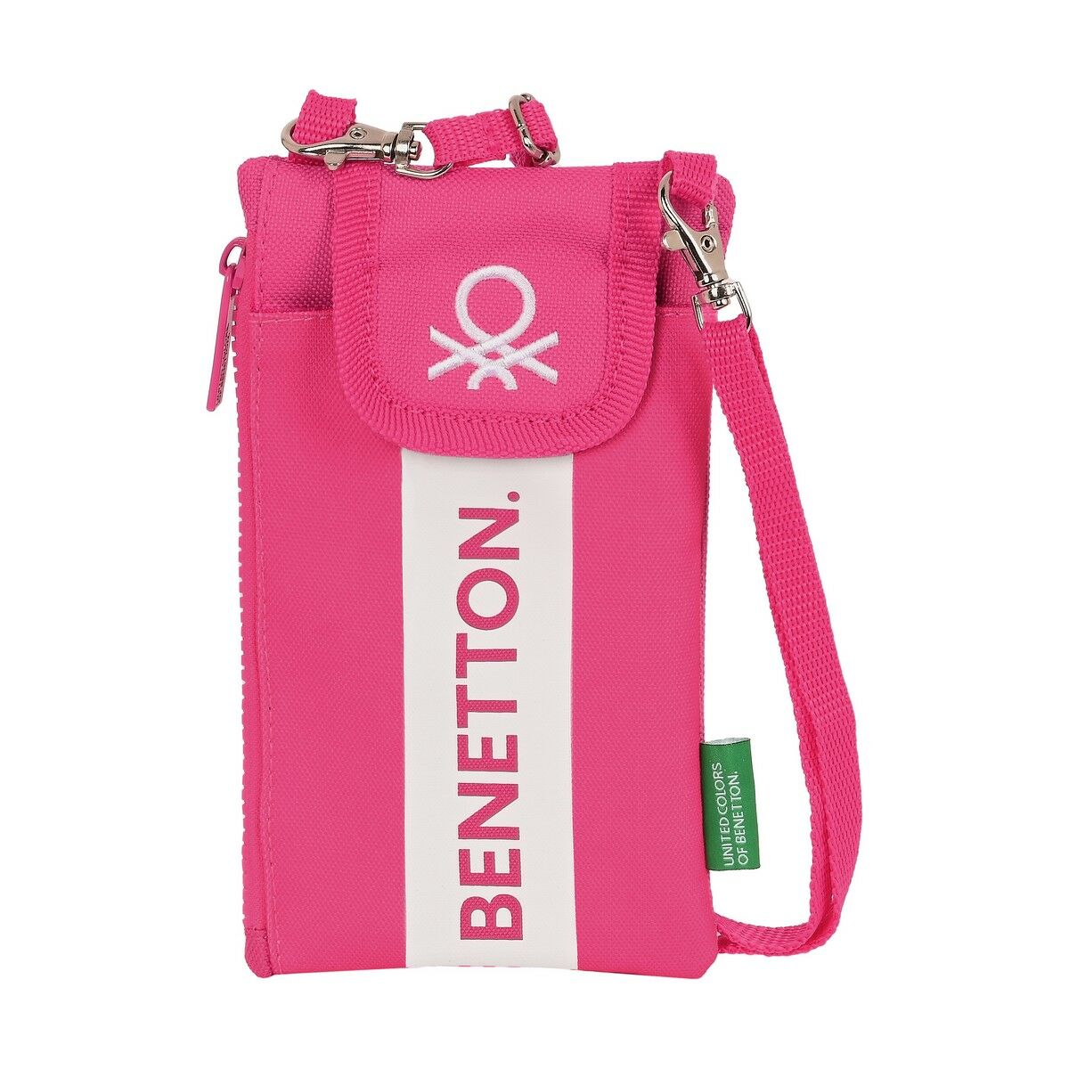 Porta-moedas Benetton Raspberry Capa para Telemóvel Fúcsia - EcoNest