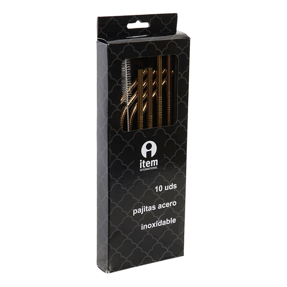 Palhinha Reutilizável DKD Home Decor Dourado Aço inoxidável - EcoNest