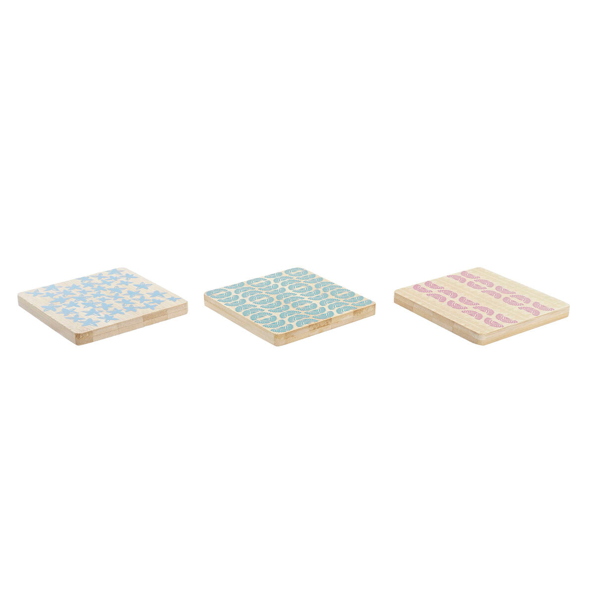 Base para Copos DKD Home Decor Africa Bambu Colonial Africano (6 pcs) - EcoNest