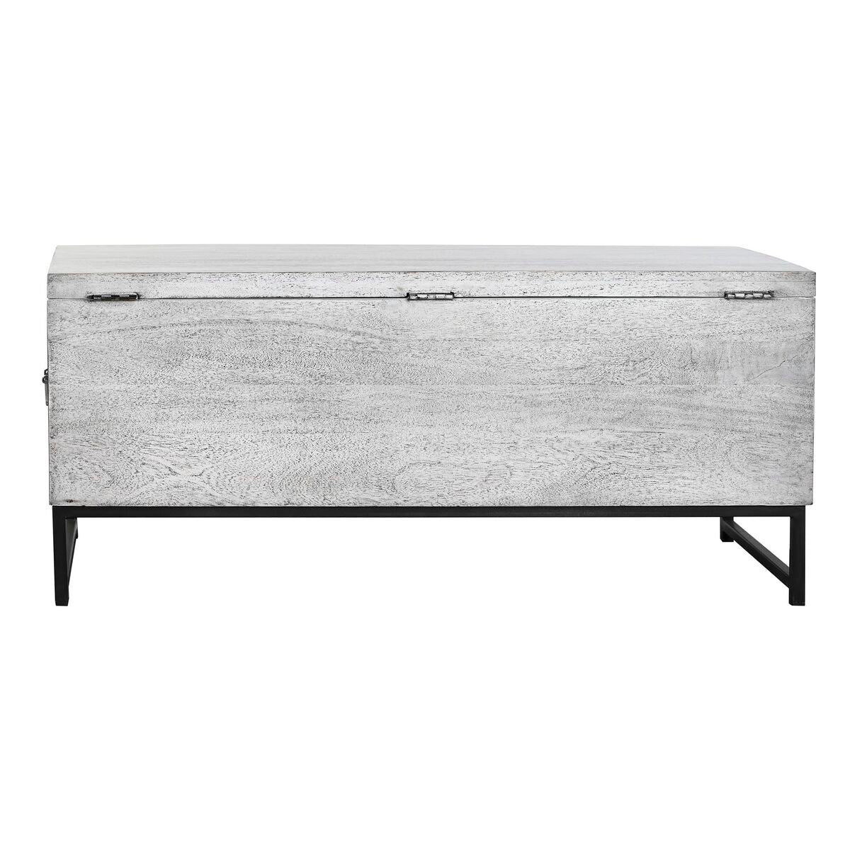 Baú DKD Home Decor Cerâmica Cinzento Branco Madeira de mangueira (116 x 40 x 50 cm) - EcoNest