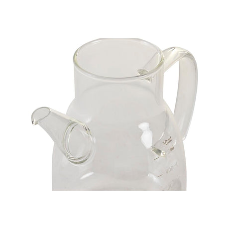 Galheteiro DKD Home Decor 17 x 10 x 15,5 cm Prateado Aço inoxidável 550 ml Vidro de Borosilicato - EcoNest
