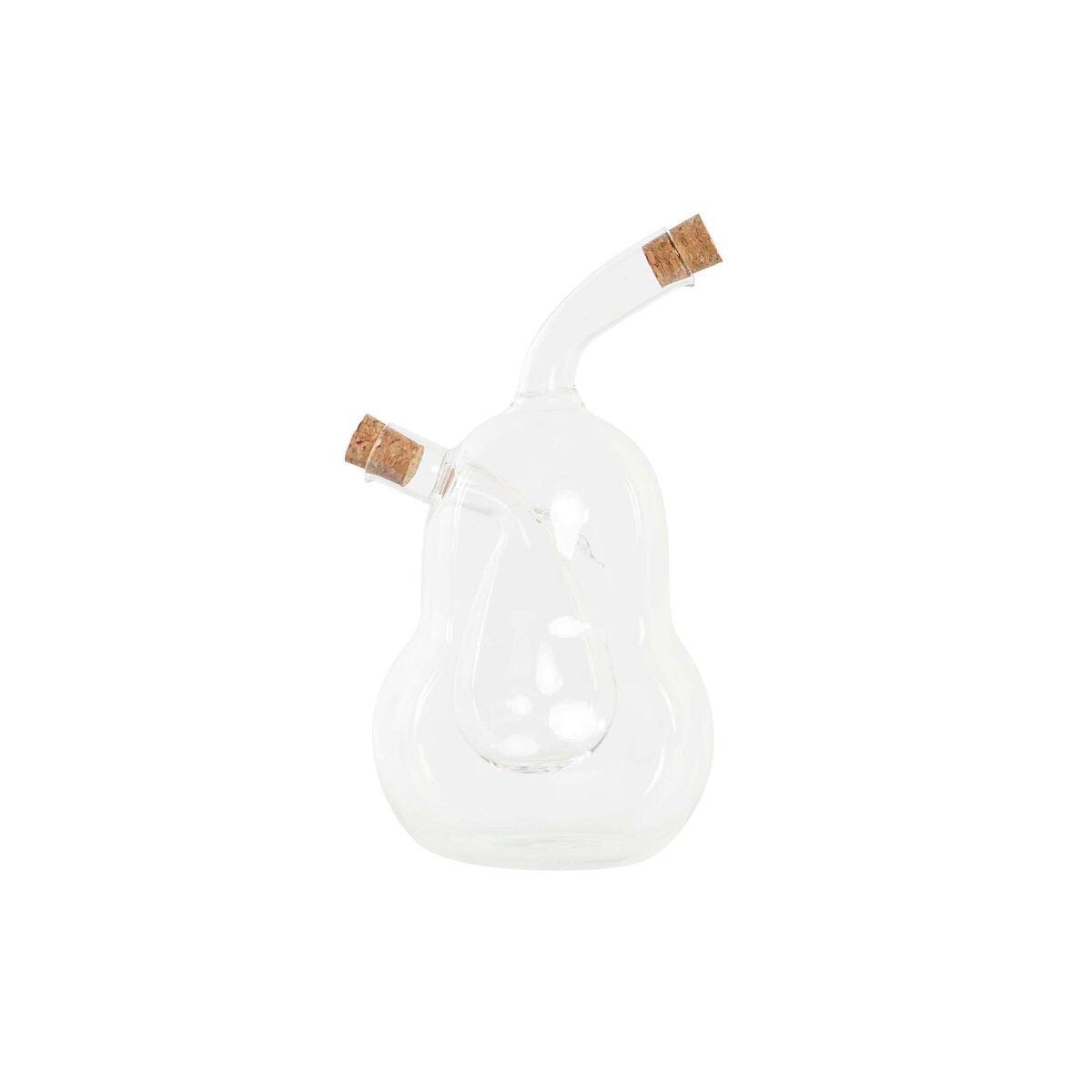Galheteiro DKD Home Decor 12 x 10 x 18,6 cm Transparente Cortiça 540 ml Vidro de Borosilicato - EcoNest