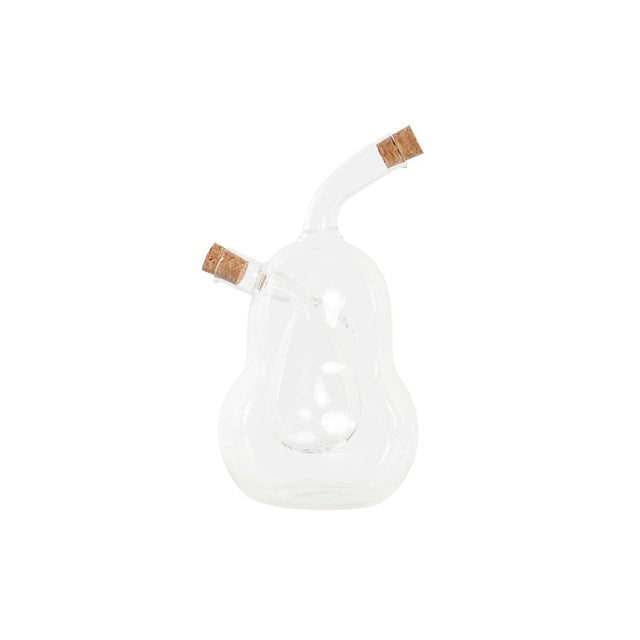 Galheteiro DKD Home Decor 12 x 10 x 18,6 cm Transparente Cortiça 540 ml Vidro de Borosilicato - EcoNest