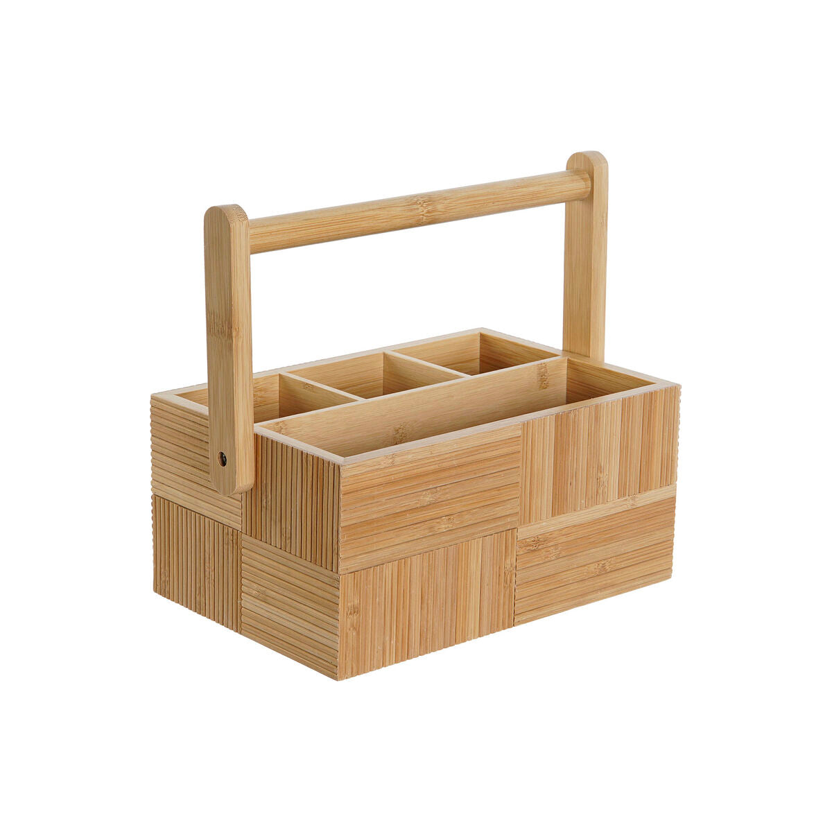 Organizador de Talheres DKD Home Decor Natural Bambu 27 x 16,5 x 11,5 cm - EcoNest