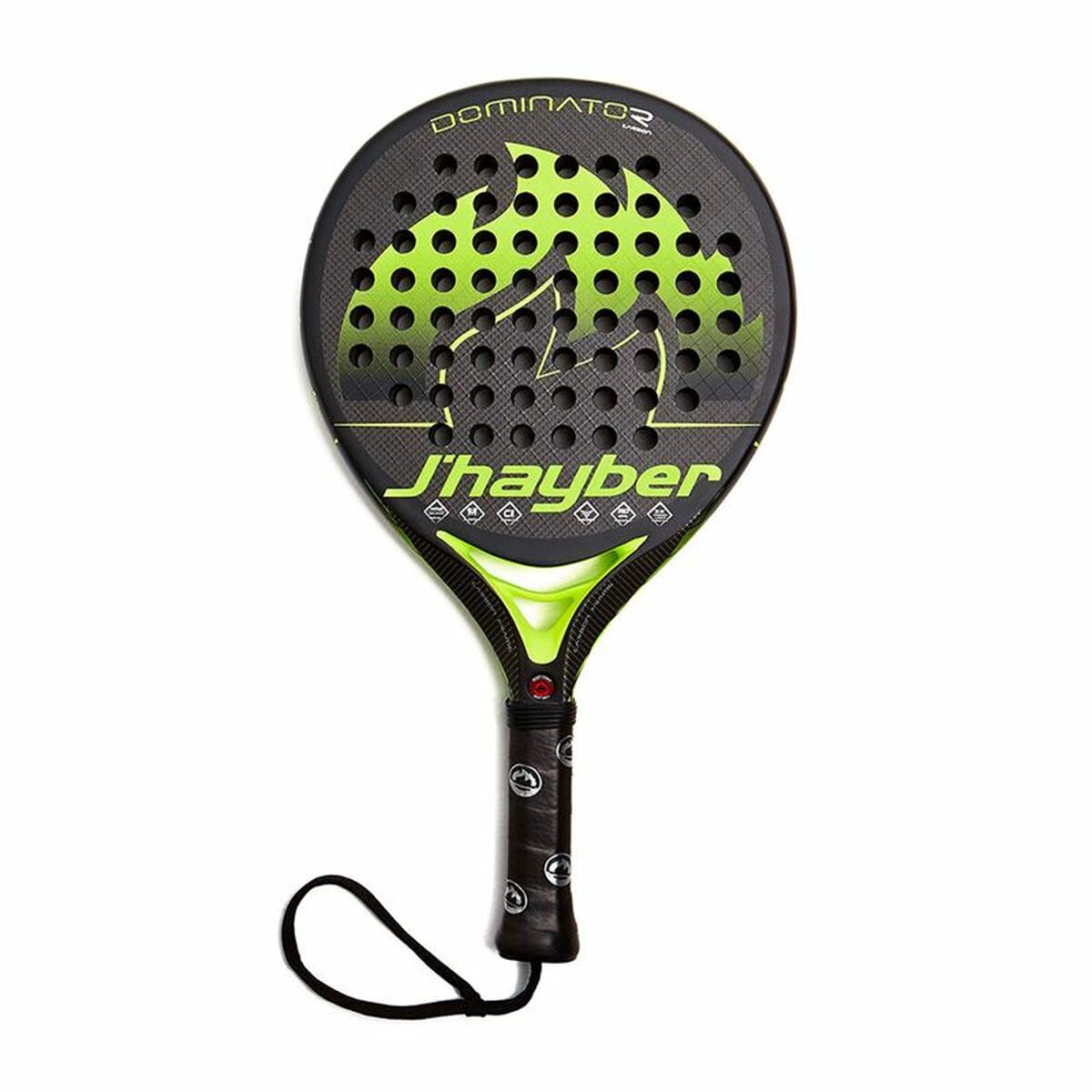 Raquete de Padel J-Hayber Dominator D3K Preto - EcoNest