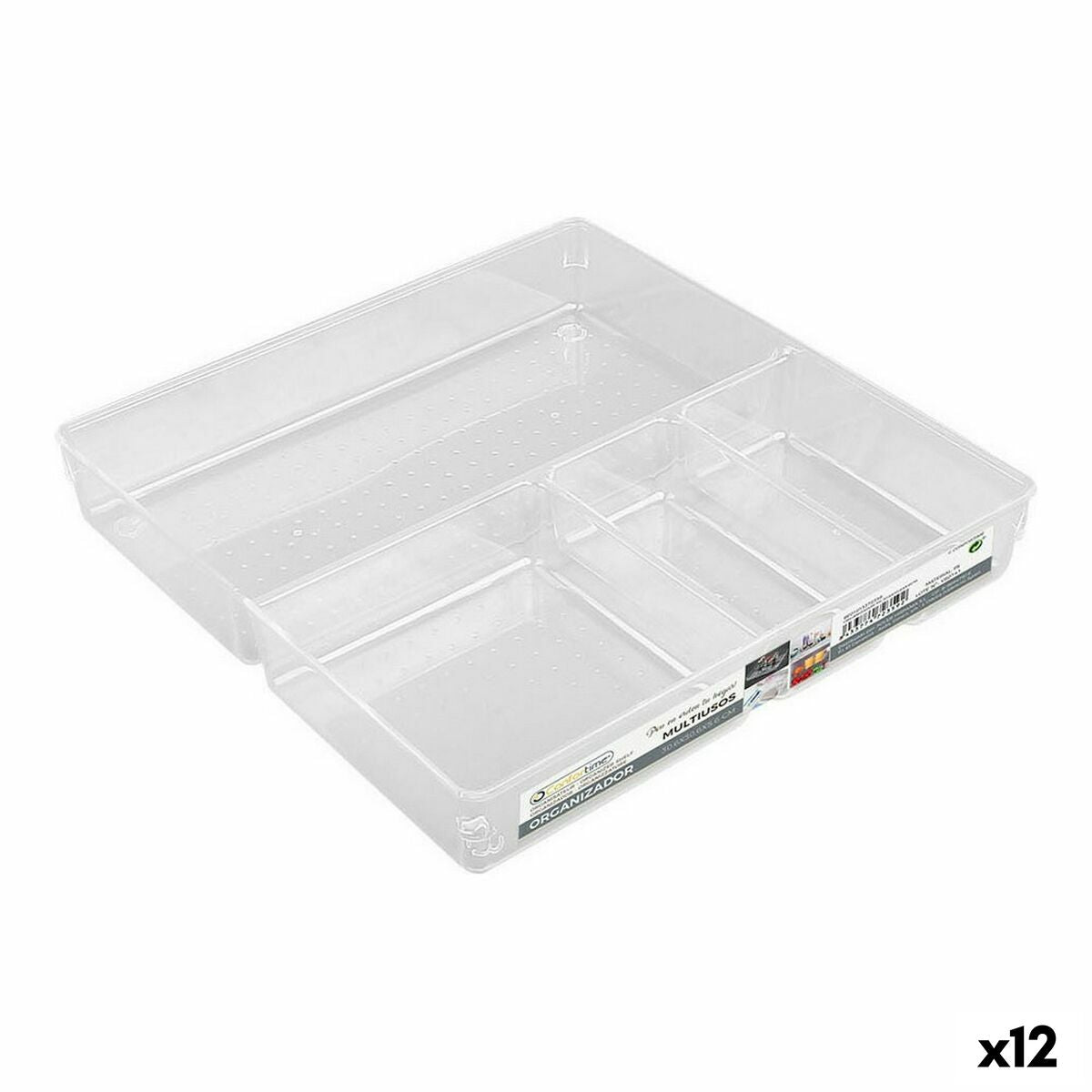 Organizador de Gavetas Confortime poliestireno 30 x 30 x 5 cm (12 Unidades) - EcoNest