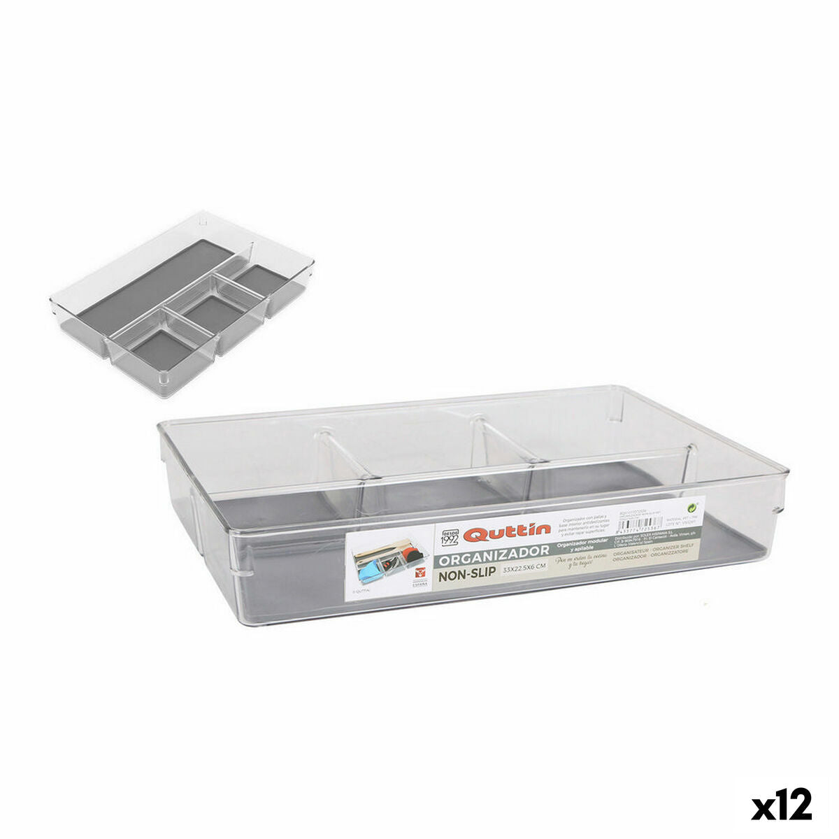 Organizador Quttin Non-Slip 33 x 22,5 x 6 cm (33 x 22,5 x 6 cm) - EcoNest