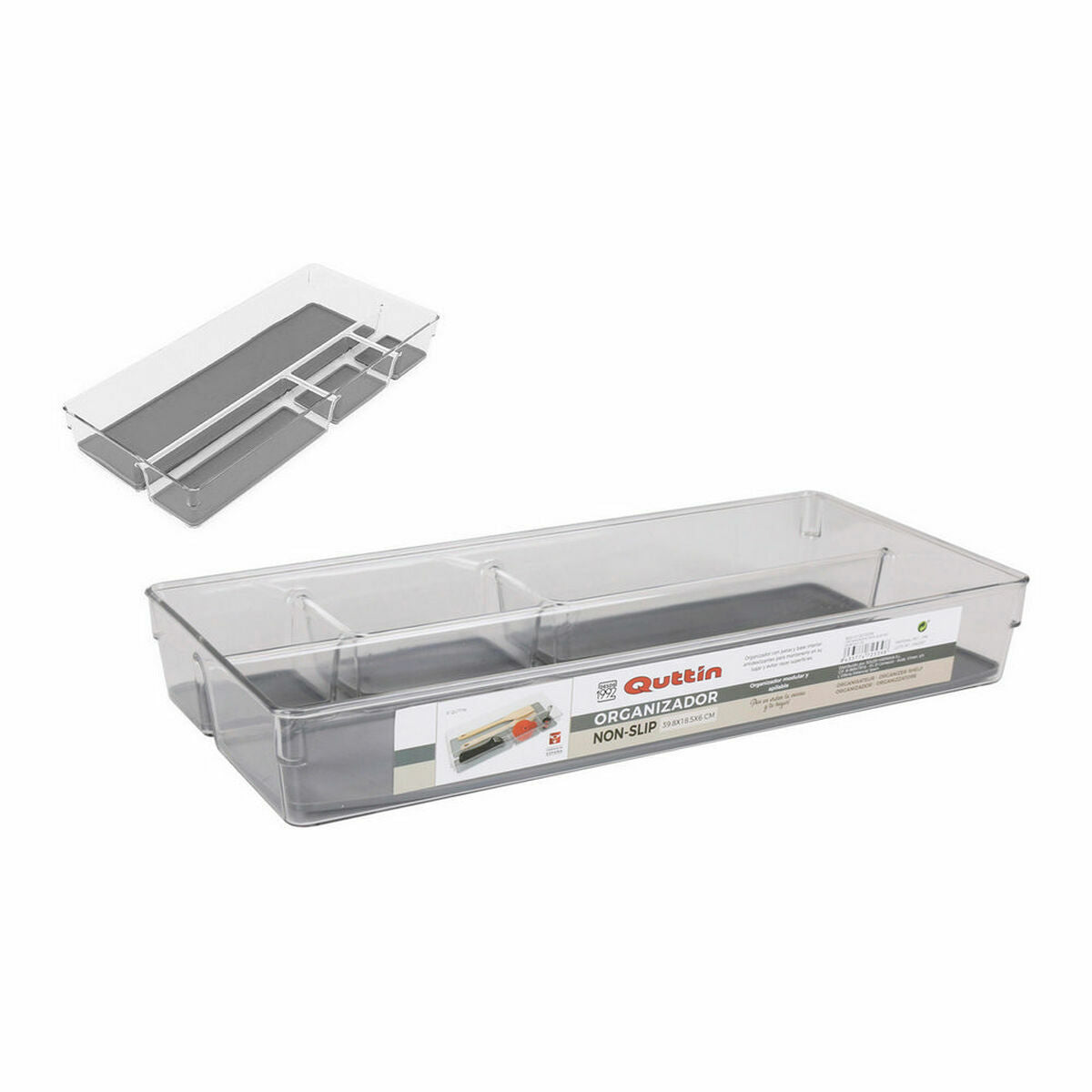 Organizador Quttin Non-Slip 39,8 x 18,5 x 6 cm (39,8 x 18,5 cm) - EcoNest