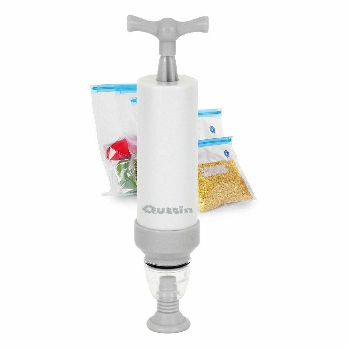 Bomba manual de vácuo Quttin Sacos 17,5 x 4,5 x 3,5 cm (24 Unidades) - EcoNest