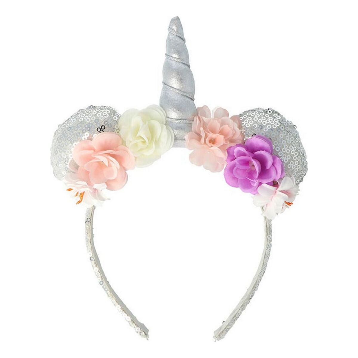 Diadema Inca Lantejoulas Flores Decorativas Unicórnio - EcoNest