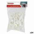 Molas para Toalhas de Mesa Privilege 59443 14 pcs Branco 4,5 cm (14 Partes) (24 Unidades) (4,5 cm) - EcoNest