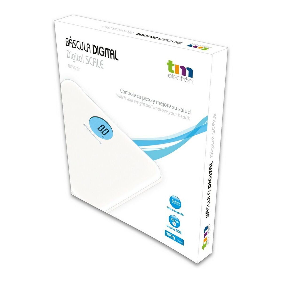 Balança digital para casa de banho TM Electron Branco - EcoNest